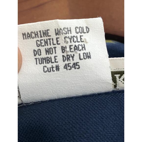 SMITH & HAWKEN Dress 12 Velour 90s Blue Floral Long Sleeve Cottagecore VTG USA - Picture 6 of 8